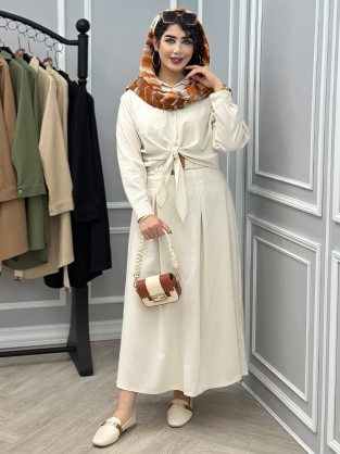 شومیز و دامن لینن آنوش کد : 10348