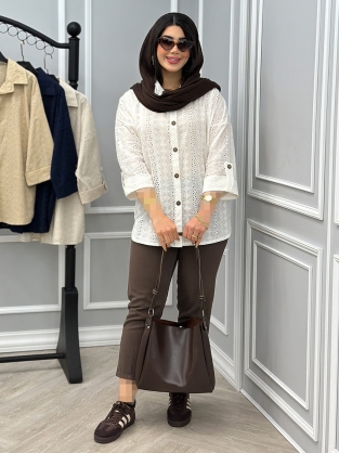 شومیز لینن گوزل کد : 10361