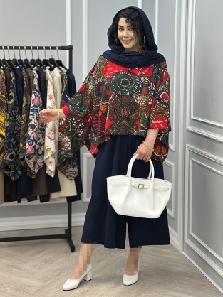 ست شومیز و دامن شلواری آدوینا کد : 10415