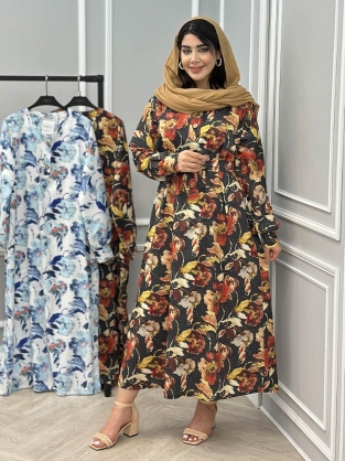 پیراهن نخی رخساره کد : 10693