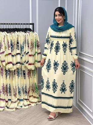 پیراهن زعفران کد : 10816