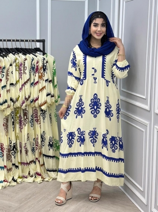 پیراهن نخی نوشین کد : 10817