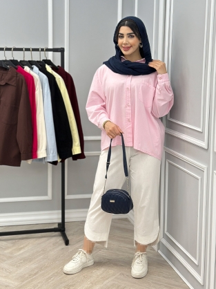 شومیز لینن ساقی کد : 10771