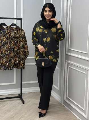 شومیز حریر نرگس کد : 10934