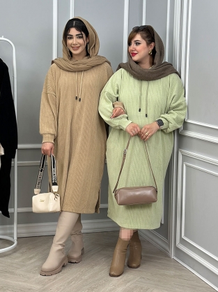 پیراهن کلاهدار پیوسته کد : 110952